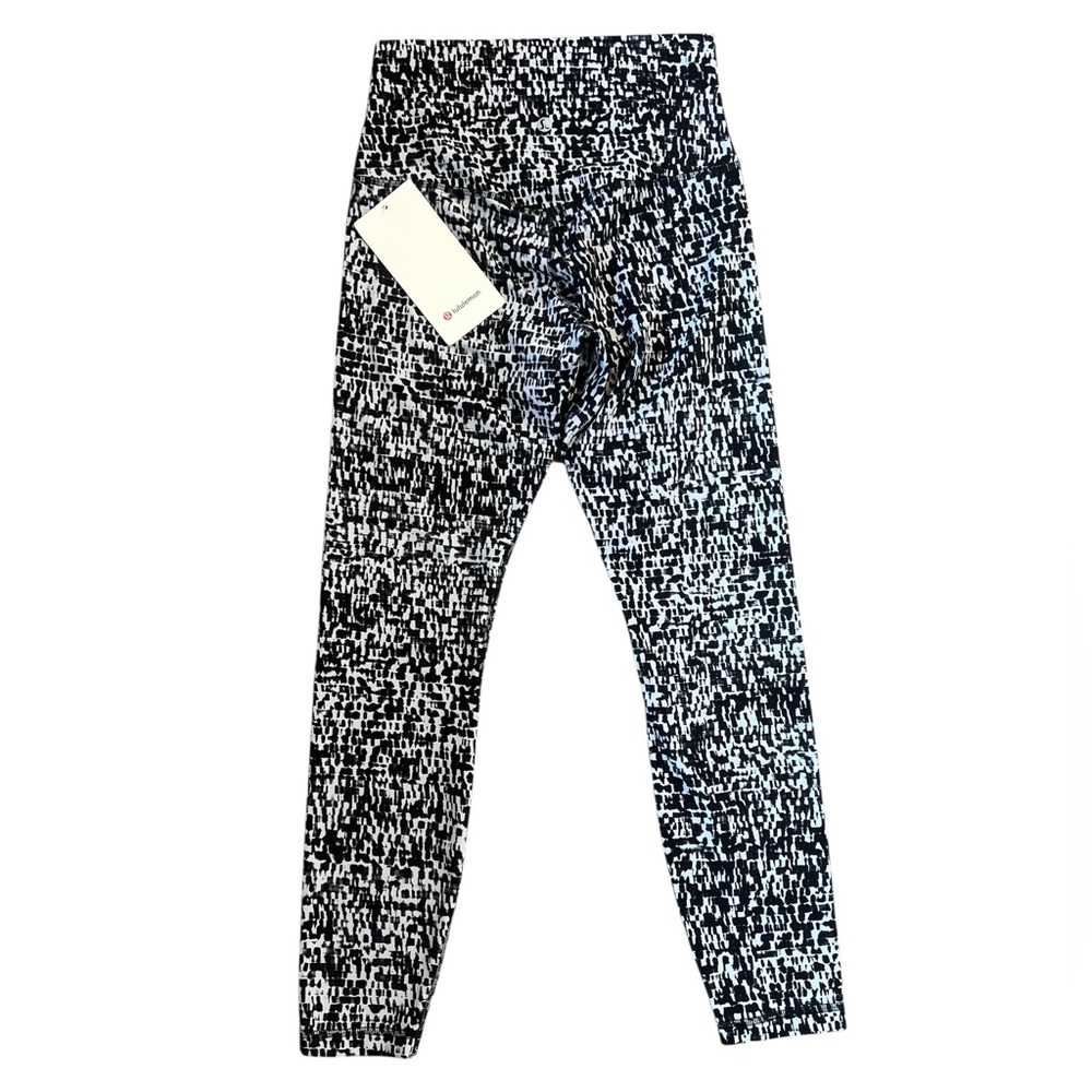 lululemon Align HR Pant 25” Urban Block Ice Grey Black Size 6 W5BYXS - Picture 5 of 8